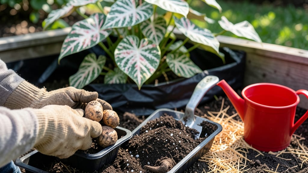 When to Plant Caladium Bulbs in North Texas: After Soil Warms to 65°F for Vibrant Foliage